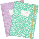 Caderno Espiral A5 Capa Dura Liso 96F com Elástico Bloom