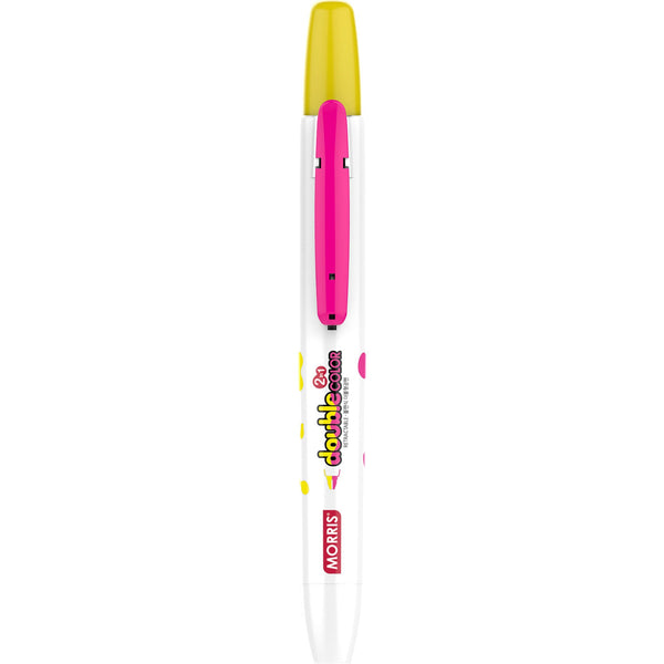 Marcador fluo JustClick MRH-106 amarelo e rosa