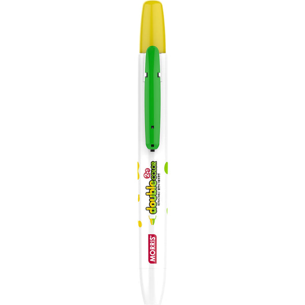 Marcador fluo JustClick MRH-106 amarelo e verde