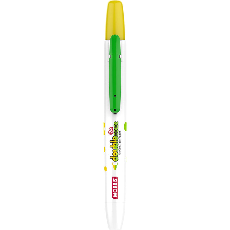 Marcador fluo JustClick MRH-106 amarelo e verde