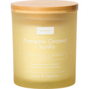 Vela Copo Amarelo Tampa Madeira