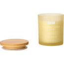 Vela Copo Amarelo Tampa Madeira