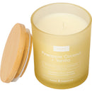 Vela Copo Amarelo Tampa Madeira