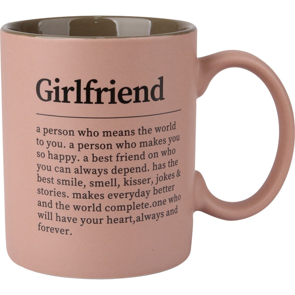 Caneca Rosa Girlfriend