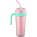 Caneca Happiness 900Ml Rosa e Verde