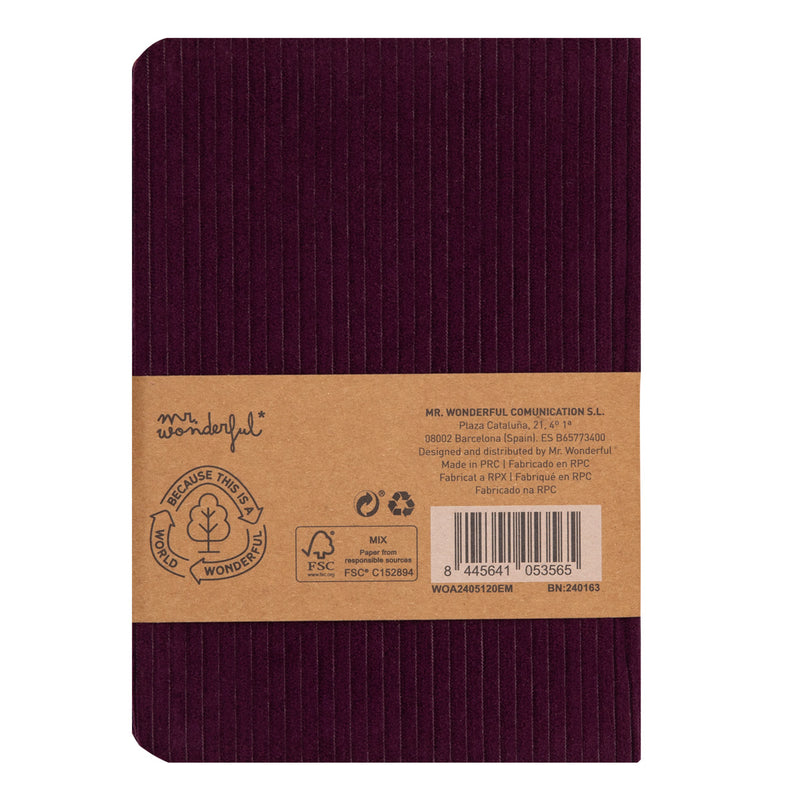 Caderno A6 - Aubergine In The Middle