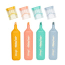 Conjunto 4 Sublinhadores com Glitter