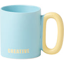 Caneca Azul com Asa Amarela Creative