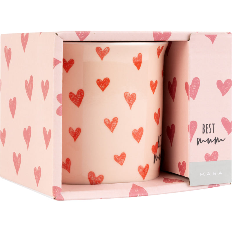 Caneca Corações Best Mum