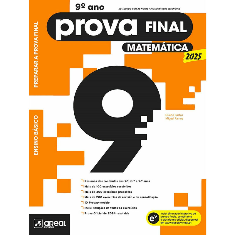 Preparar a Prova Final 2025 - Matemática - 9.º Ano de Duarte Bastos e Miguel Ramos