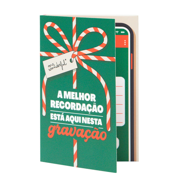 Postal Com Gravador - A Melhor Recordação