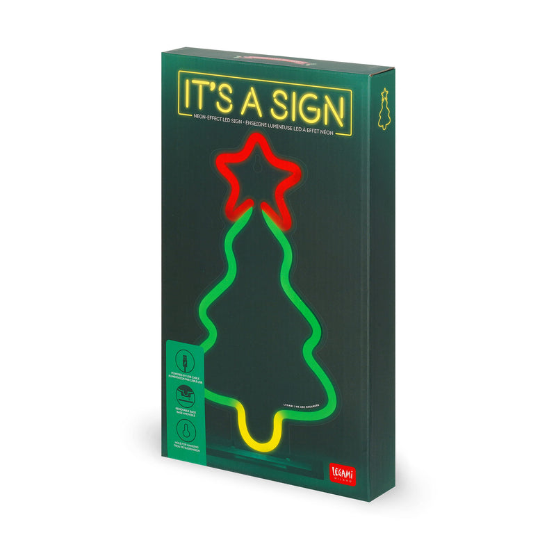 Placa Neon Led - Xmas Tree