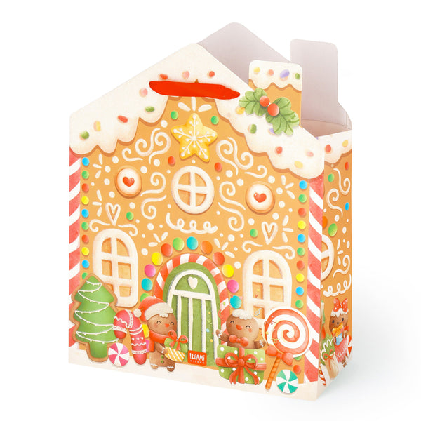 Saco Presente Grande - Gingerbread House