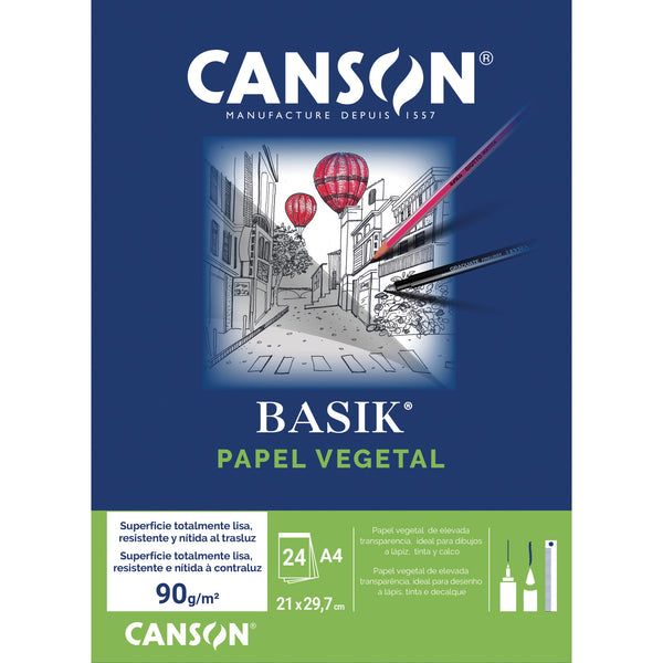 Bloco Vegetal A4 90G 24F Canson