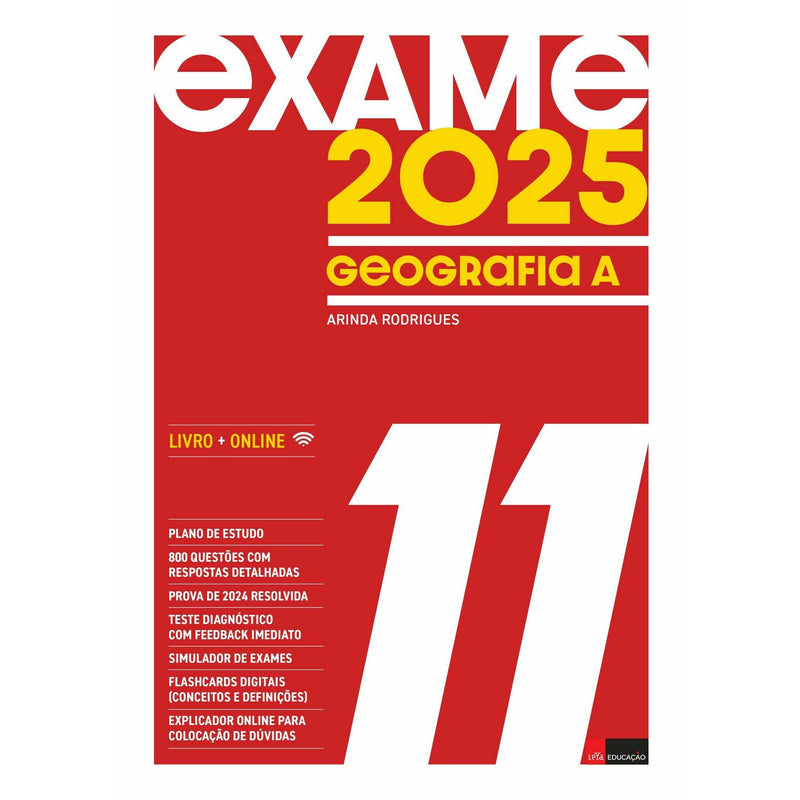 Exame 2025 Geografia A 11.º Ano de Arinda Rodrigues