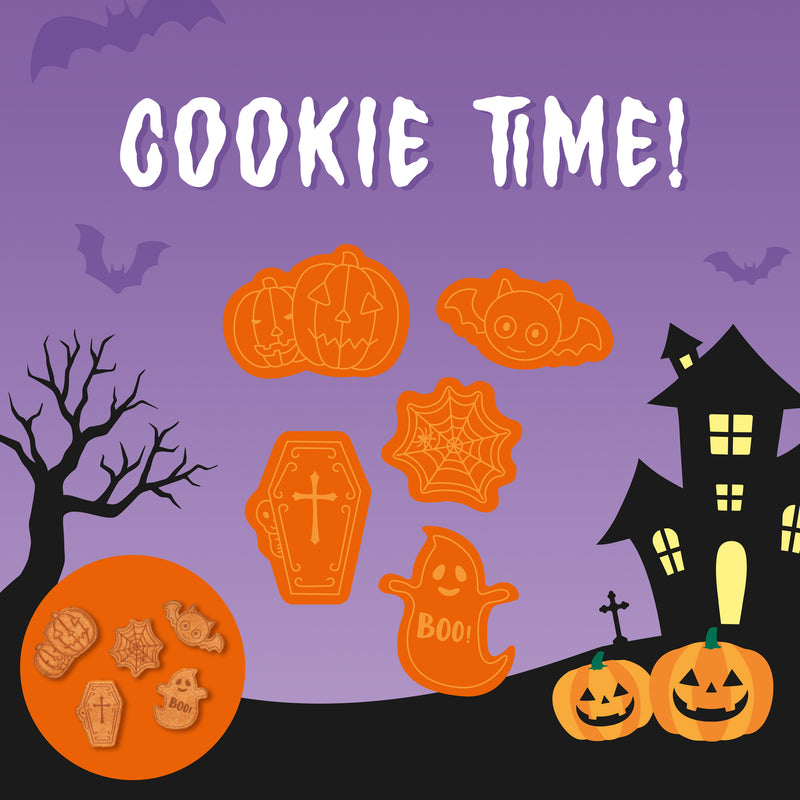 Conjunto 5 Formas de Bolachas - Cookie Time