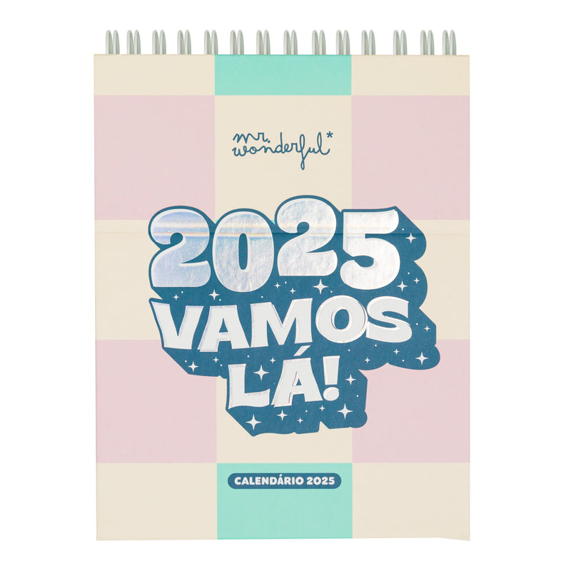 Calendário Mesa 2025 - Vamos Lá