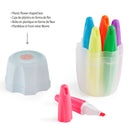 Marcador Fluor Sol Azul 6 Unidades Apli