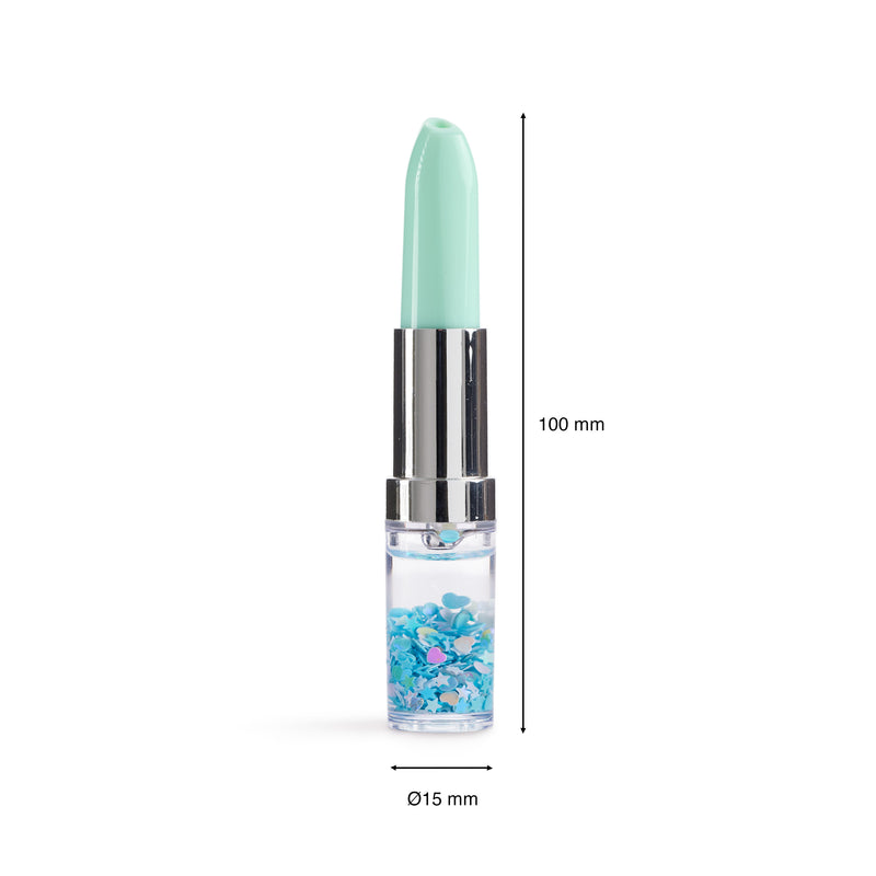 Esferográfica Baton Glitter Menta B2Fun