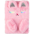 Caderno Gift A5 80 Folhas Peluche Gata Rosa