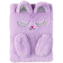 Caderno Gift A5 80 Folhas Peluche Gata Lilas