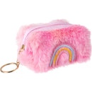 Porta Moedas Peluche Arco Iris