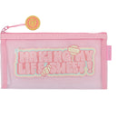 Estojo com Esferográfica + 2 Borrachas + 3 Marcadores Fluorescentes Big Mesh Marshmallow