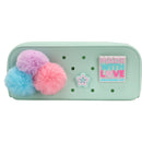 Estojo Silicone Pompom Marshmallow