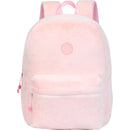 Mochila Pequena Rosa Furry Marshmallow