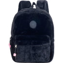 Mochila Pequena Preta Furry Marshmallow