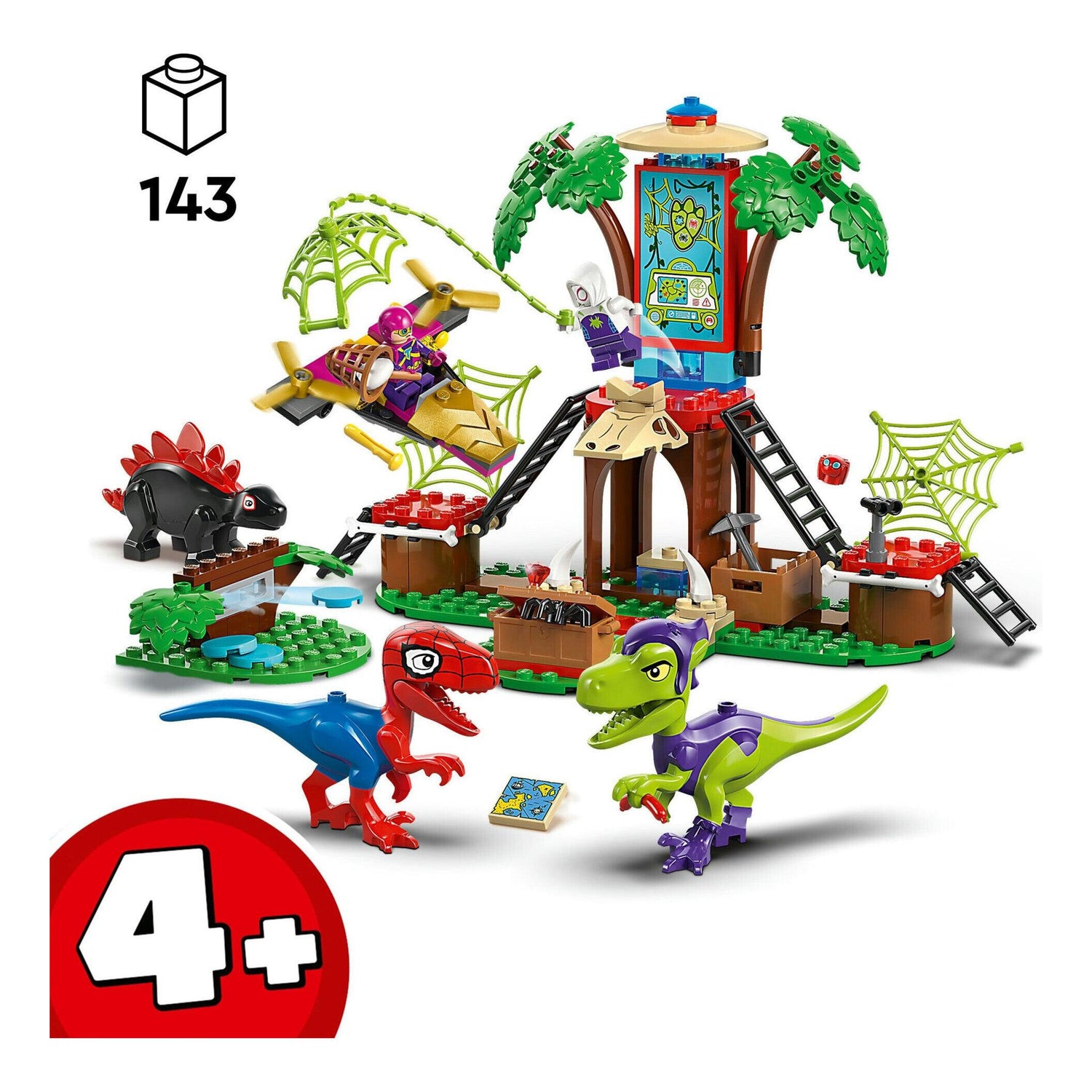 LEGO Marvel - Spidey e Gobby – Batalha de Raptors no Quartel-General da Casa da Árvore - 11200