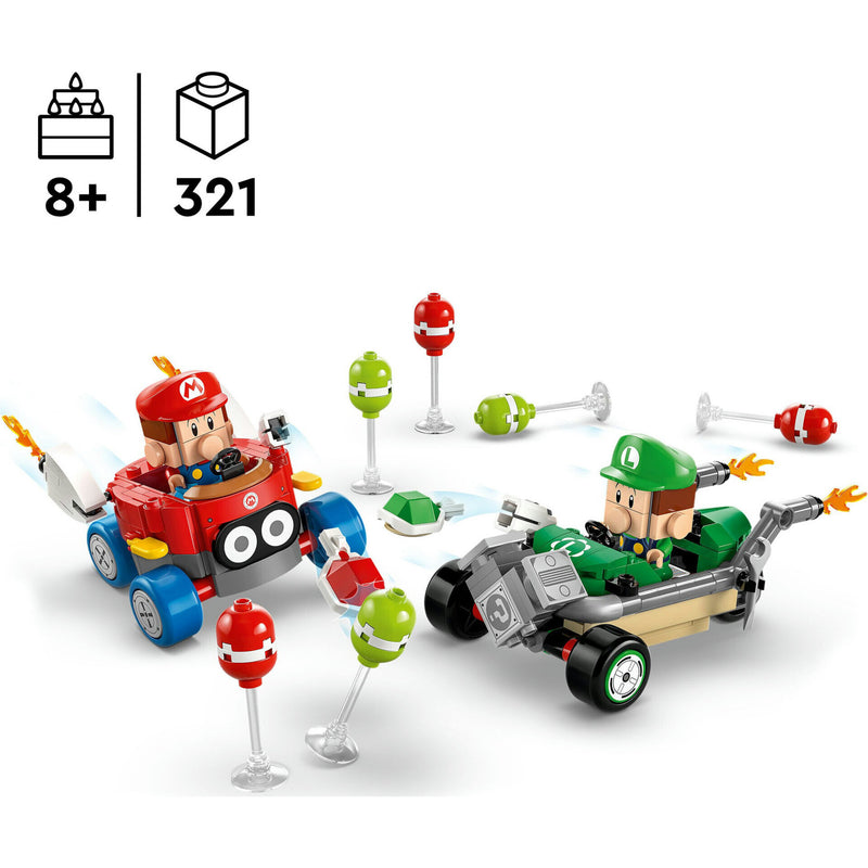Mario Kart - Mário Vs Luigi Bebé Lego