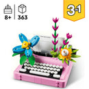 Máquina De Escrever Com Flores Lego