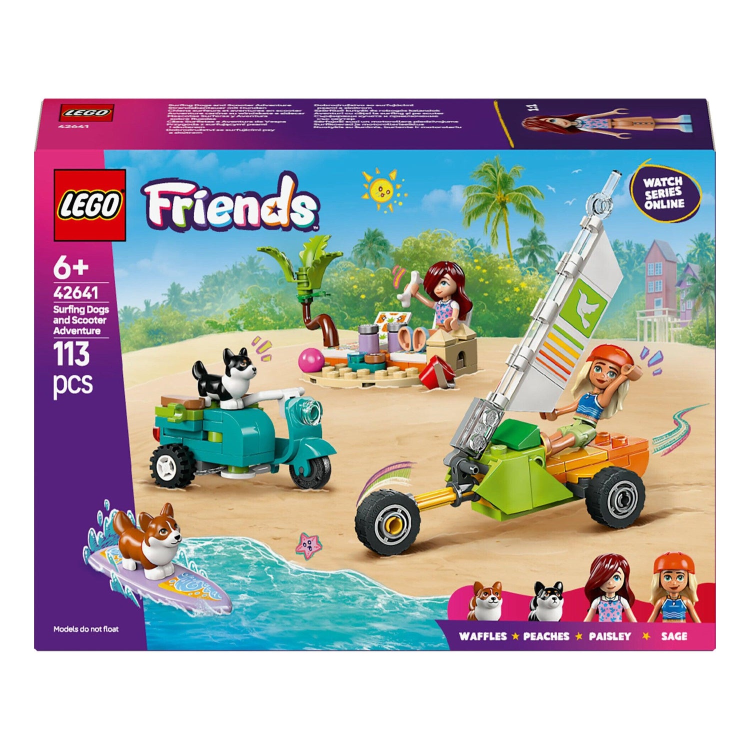 LEGO Friends - Cães Surfistas e Aventura de Vespa - 42641