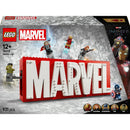 Logótipo Marvel E Minifiguras Lego