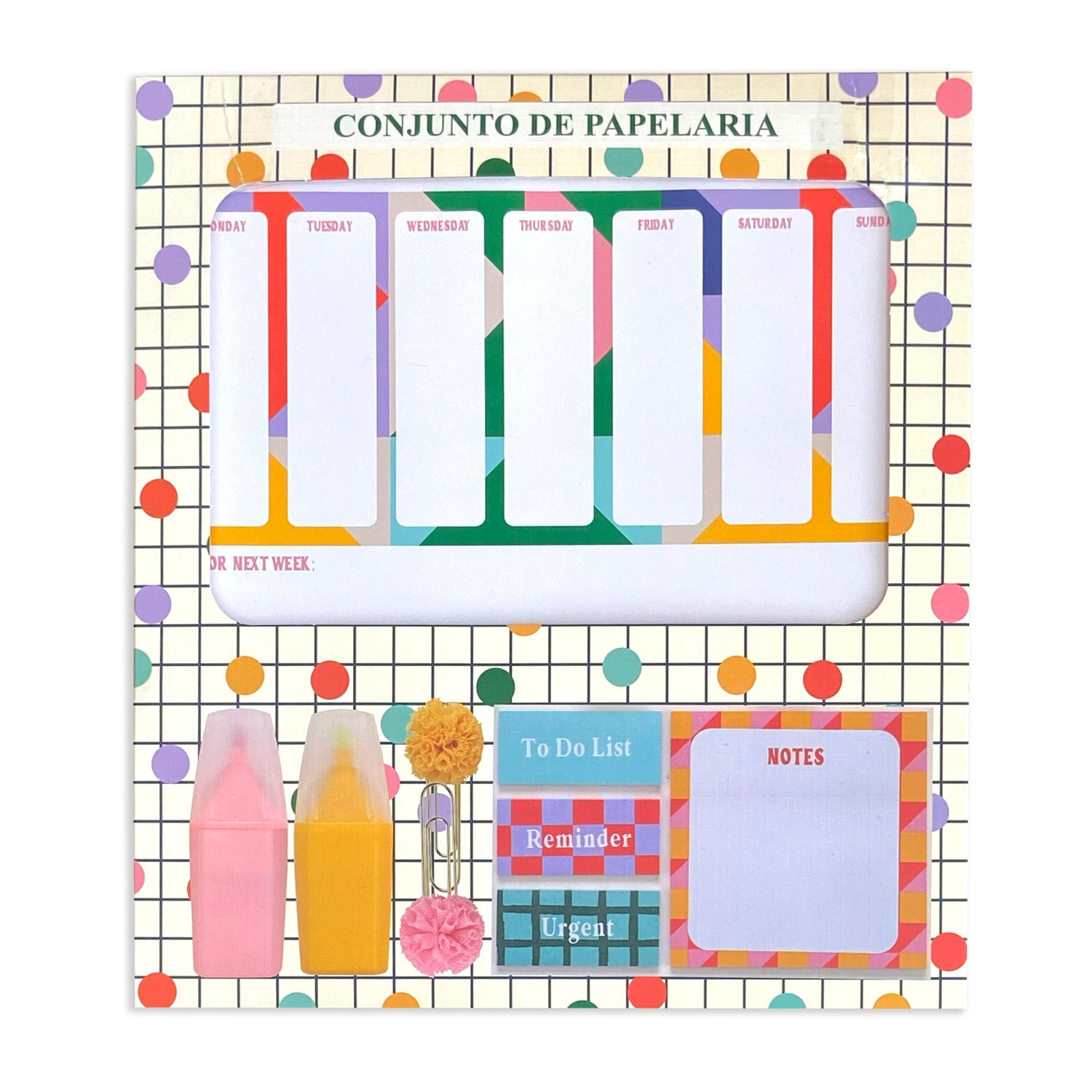 Kit Papelaria Fabulousrainbow
