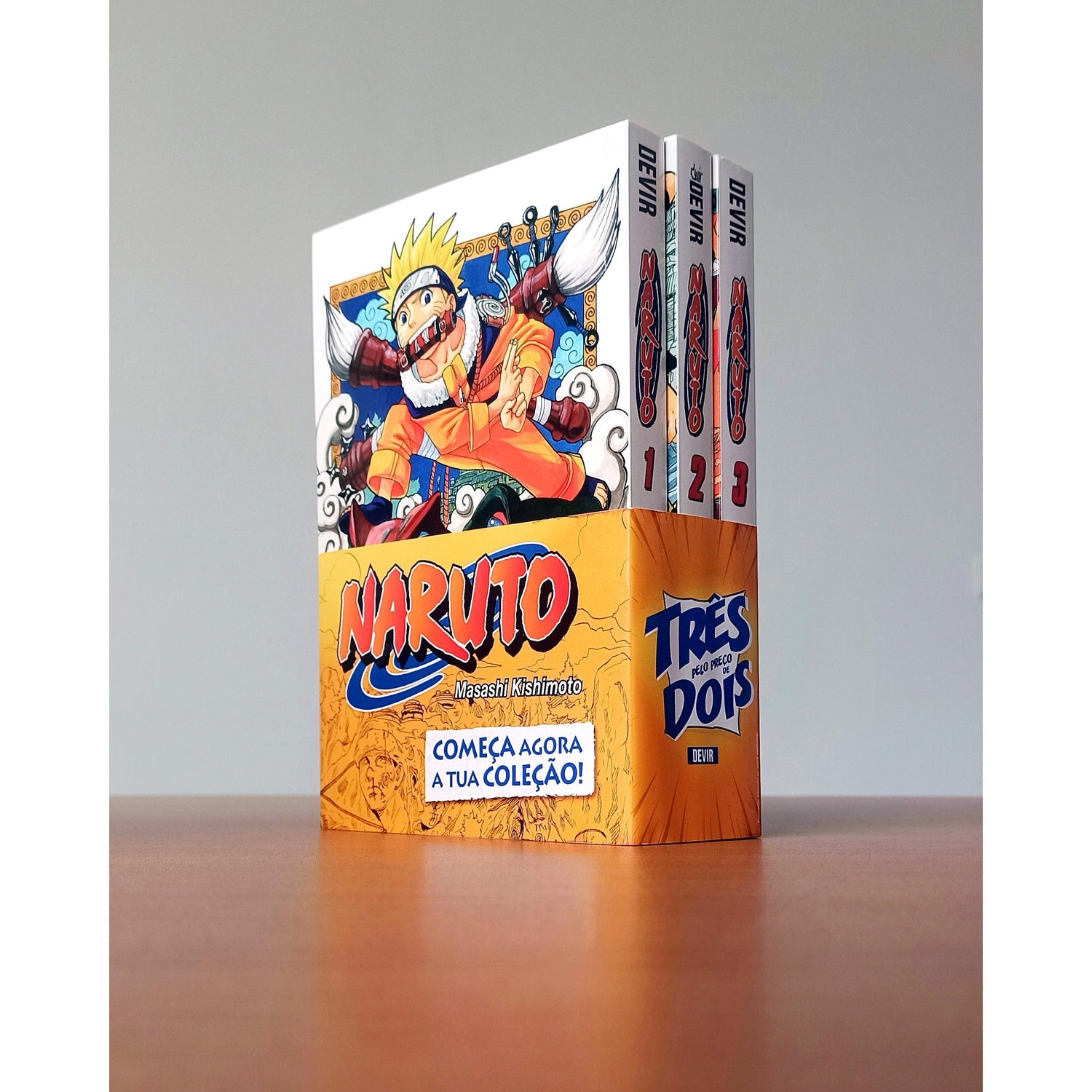 Pack Naruto Volume 1, 2 e 3 de Masashi Kishimoto