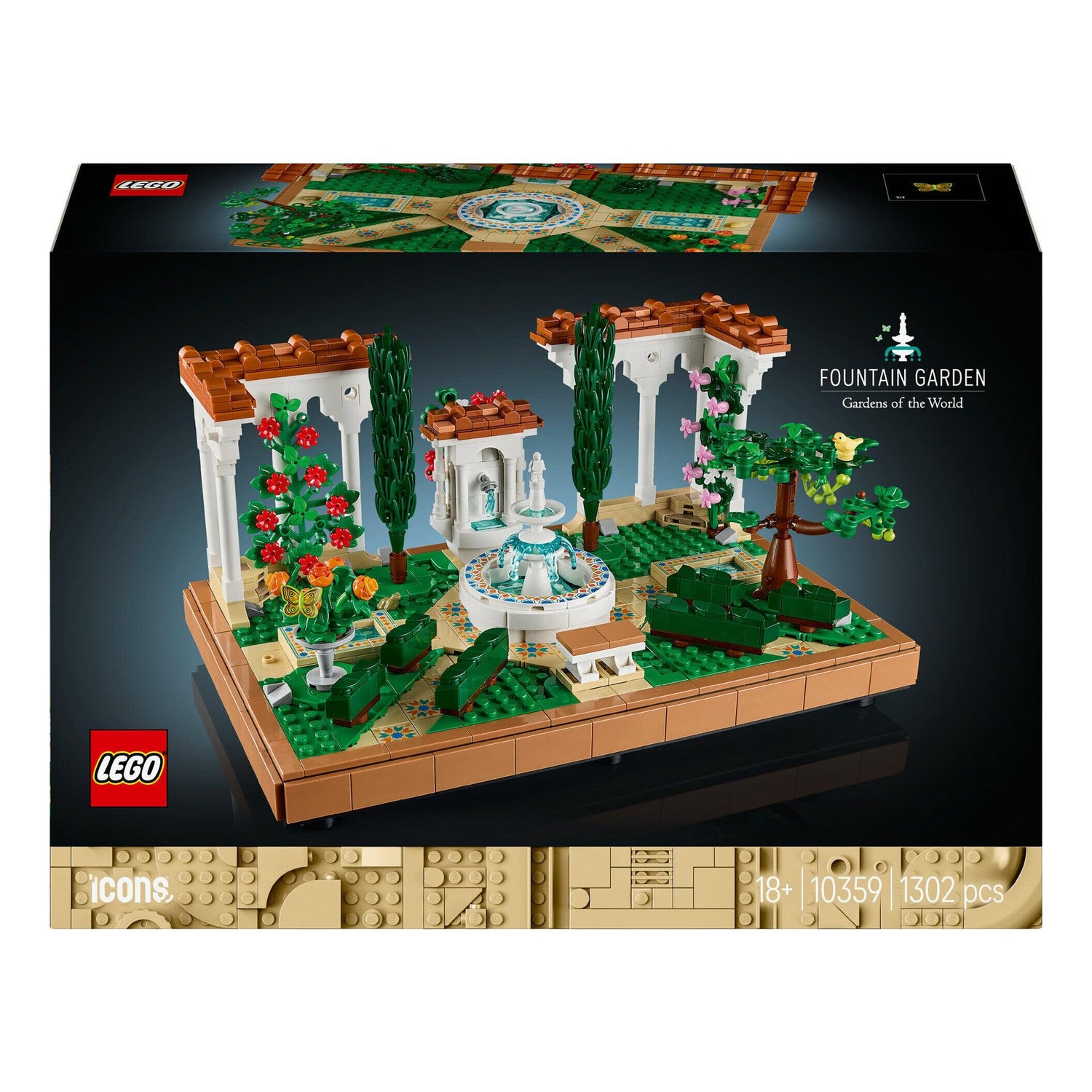 LEGO Icons - Jardim com Fonte - 10359