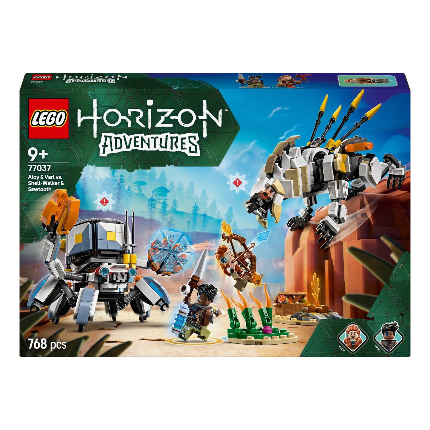 LEGO - Aloy e Varl contra Carapaça e Dentes de Serra - 77037