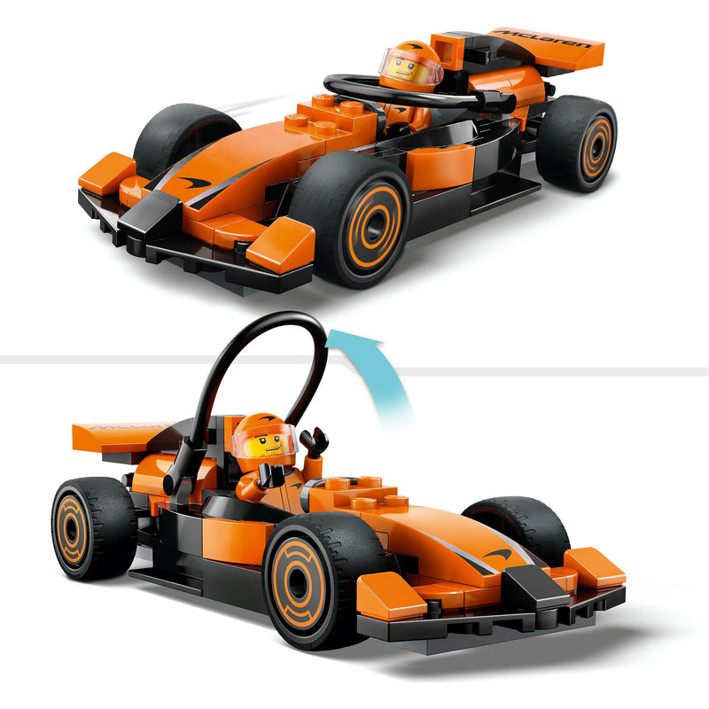 Piloto de F1 com Carro Mclaren Lego