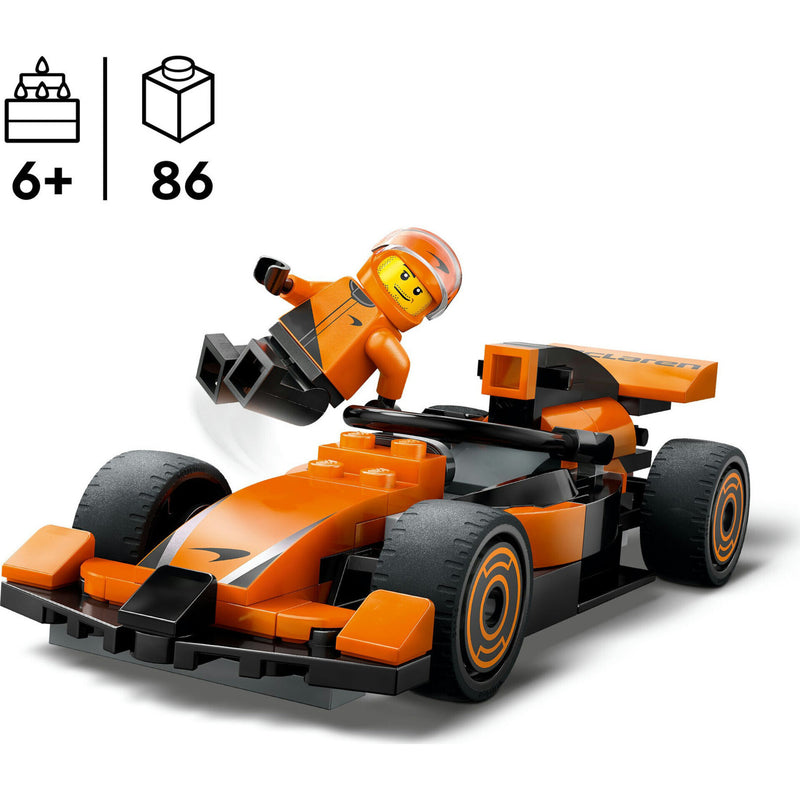 Piloto de F1 com Carro Mclaren Lego