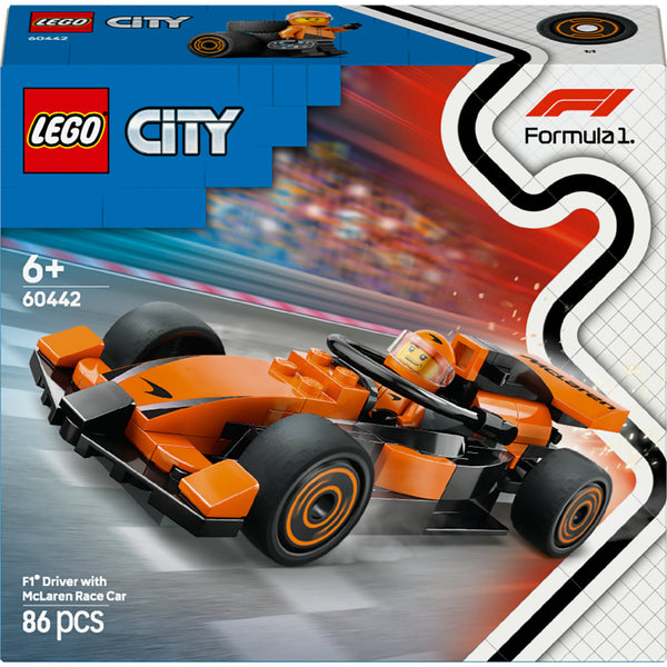 Piloto de F1 com Carro Mclaren Lego