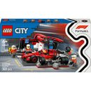 Boxe de F1 com Carro Da Ferrari Lego