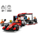 Boxe de F1 com Carro Da Ferrari Lego