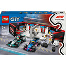 Garagem De F1 Mercedes-Amg E Alpine Lego