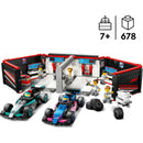 Garagem De F1 Mercedes-Amg E Alpine Lego
