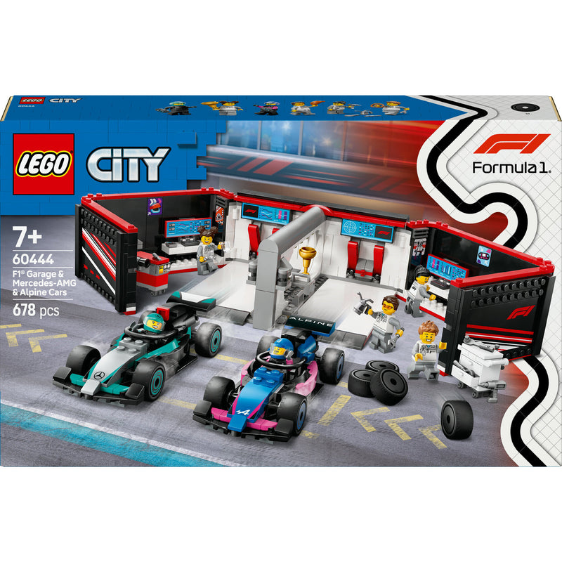 Garagem De F1 Mercedes-Amg E Alpine Lego