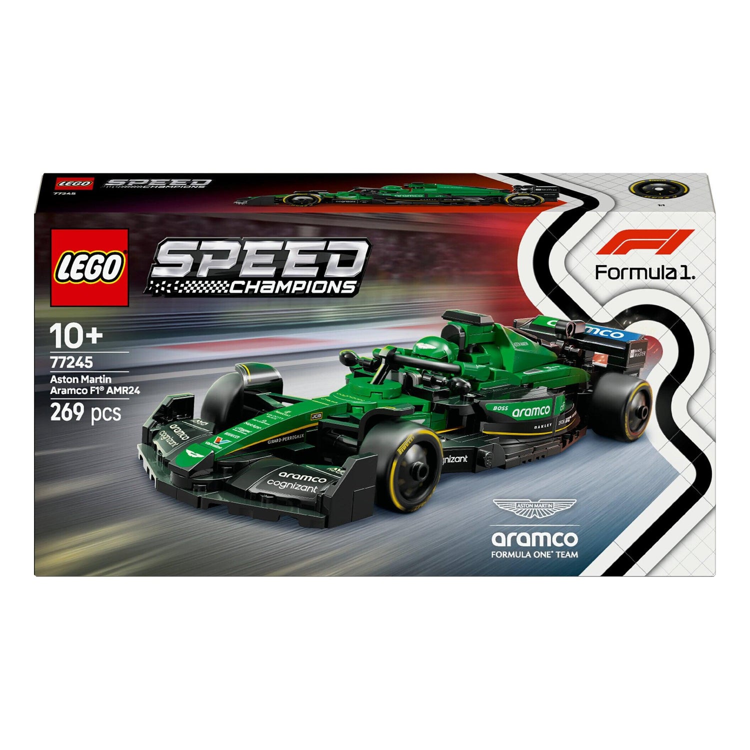 LEGO Speed Champions - Carro de Corrida Aston Martin Aramco F1 AMR24 - 77245