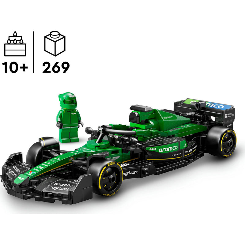 Carro de Corrida Aston Martin Aramco F1 AMR24 Lego