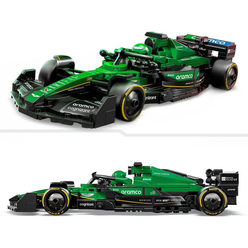 Carro de Corrida Aston Martin Aramco F1 AMR24 Lego